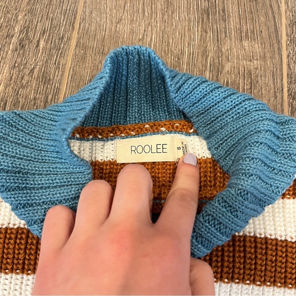 ❌SOLD❌ Roolee | The Archer Short Sleeve Knit Stripe Sweater - Picture 6 of 6